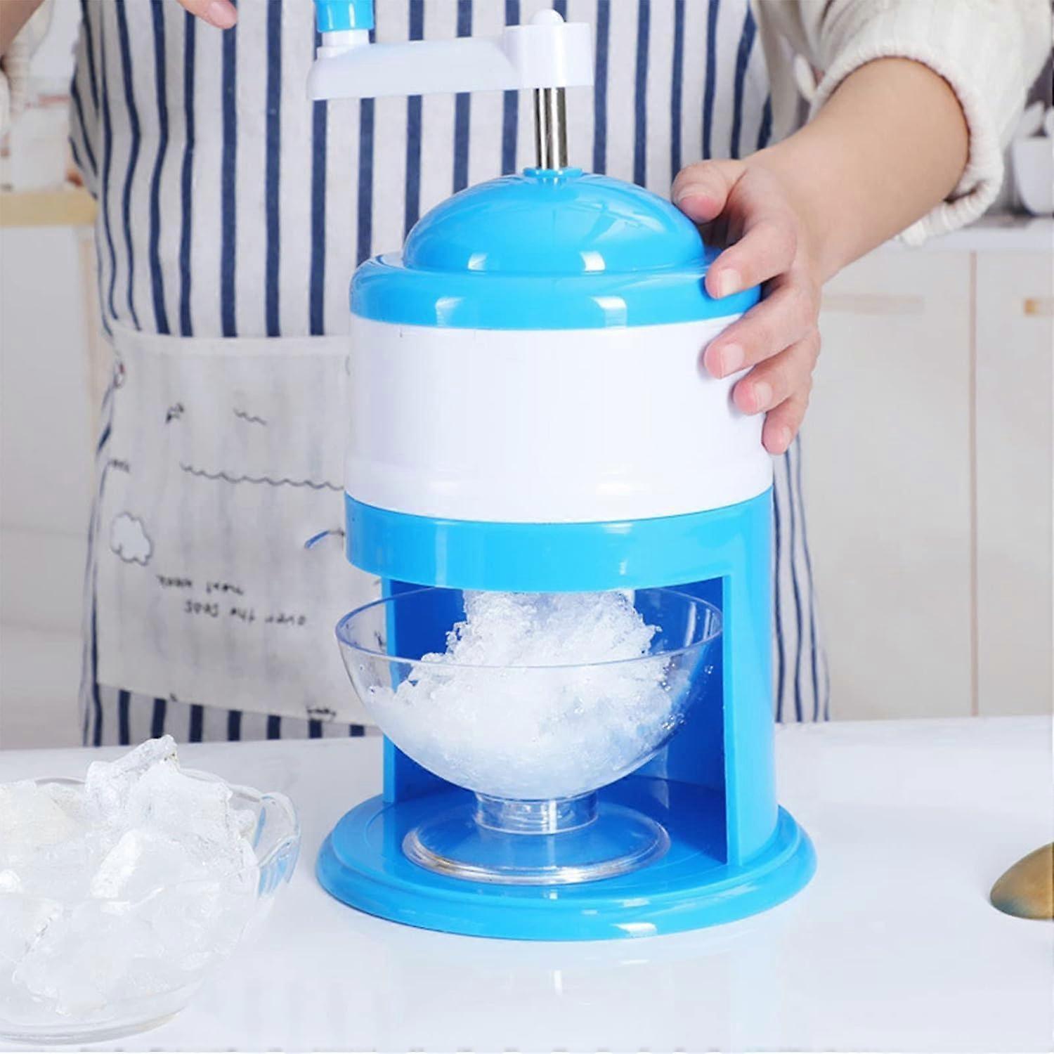 2024 New Manual Ice Shaver, Manual Ice Shaver DIY Crushed Ice Maker Portable Snow Cone Machine with Hand Crank for Making Snowcones Ice Cream