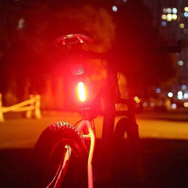 Bicycle Parts Bicycle Rear Light Waterproof USB Rechargeable LED Safety Warning Lamp Bike Flashing Accessories Night Riding Cycling Taillight