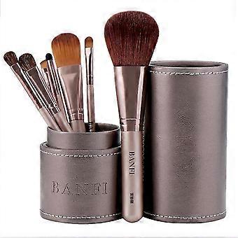 Laiqiankua 7pcs/makeup Professionel Foundation Læbestift Blush Sæt