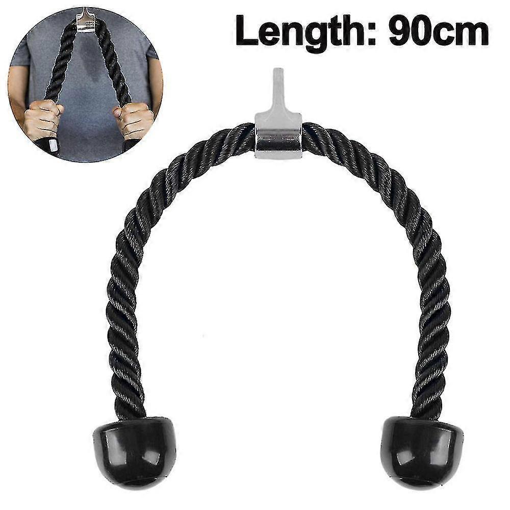 Triceps Rope Rope Pull Rope Pieces Triceps Rope Set,90Cm,Black