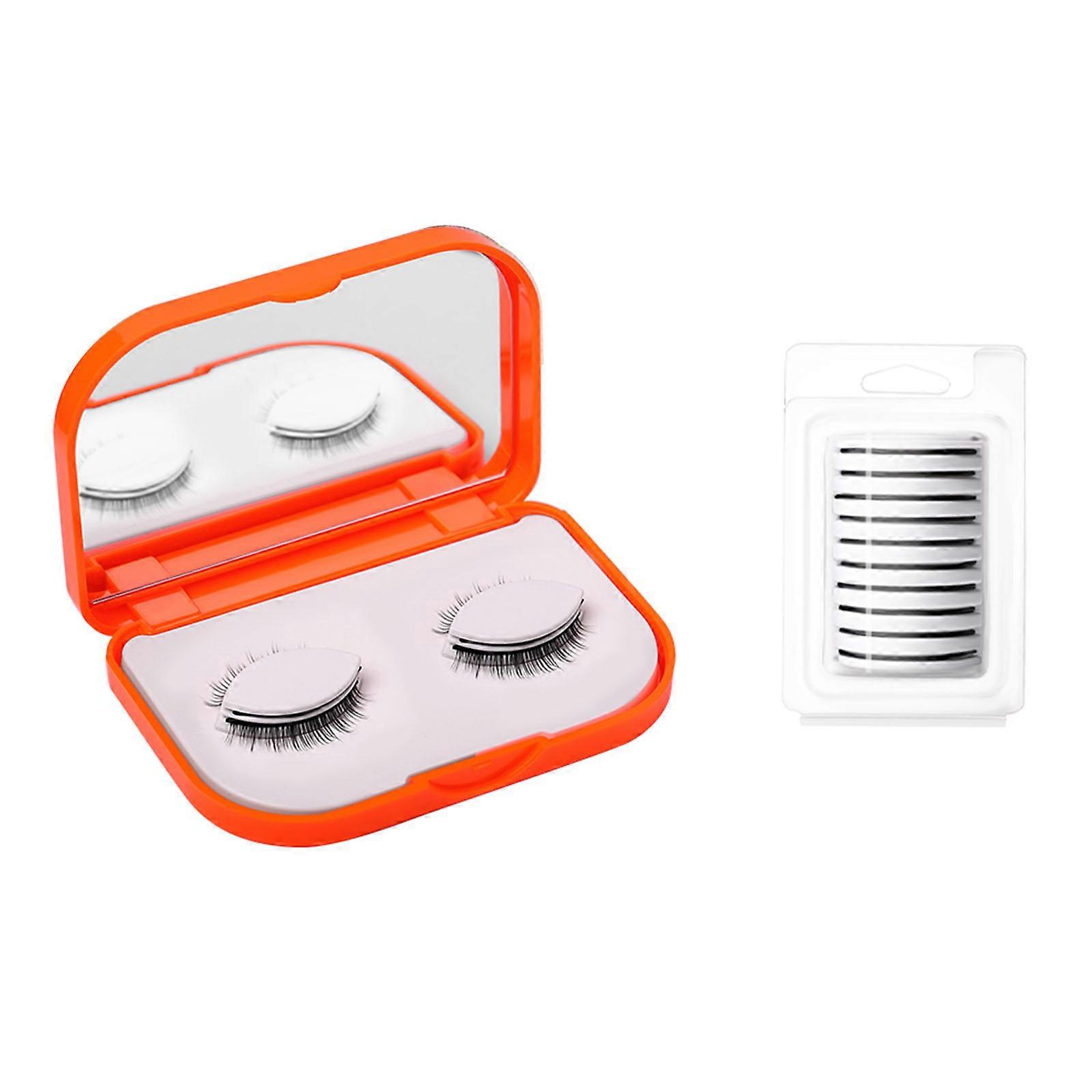 Reusable Self-Adhesive Eyelashes,False Eyelashes No Glue or Eyeliner Neededed