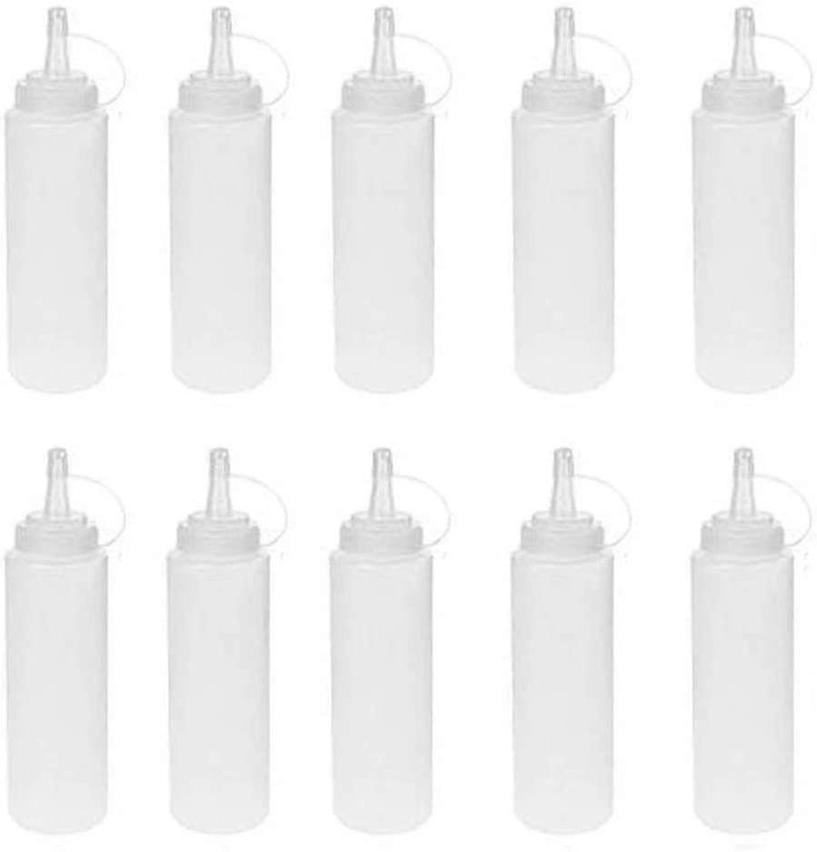 10 stykker 8oz 240 ml klemmeflaske, multifunktionel klemmeflaske Ingen lækage A