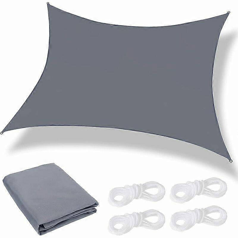 Rectangular Shade Sail, 2 x 3m Shade Sail Waterproof, UV Protection with Breathable Windproof, Canopy for Pergola Terrace Balcony Garden Outdoor