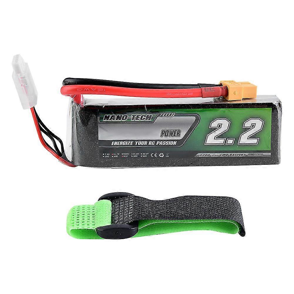 2200mAh 11.1V 45C XT60 Plu LiPo Battery for RC Car/Airplane/Boat