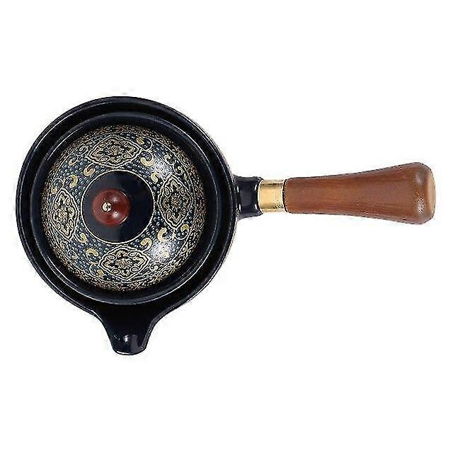 1pc 360  Ceramic Teapot Handheld Teapot Exquisite Tea Set Side Handle Tea Kettle  Teapots