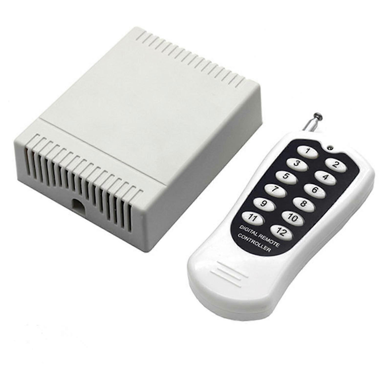 433Mhz Universal Wireless Remote Control Switch DC12V 12CH RF Relay Receiver