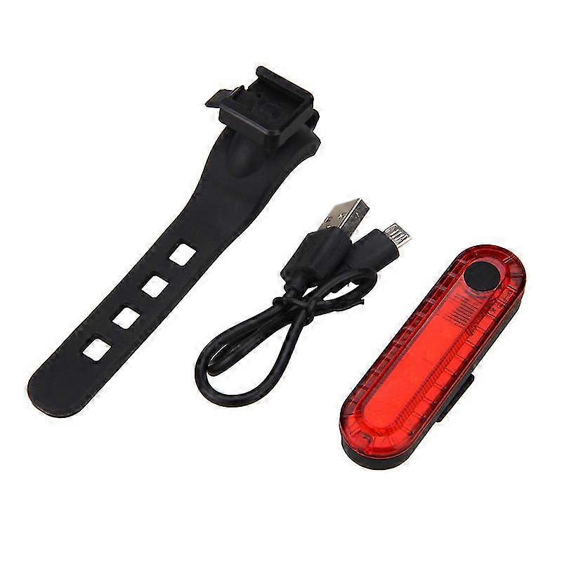 Usb Bike Light Wireless Remote Control Rear Lamp Red/blue Flash Turning Signal Safety Warning Taillight