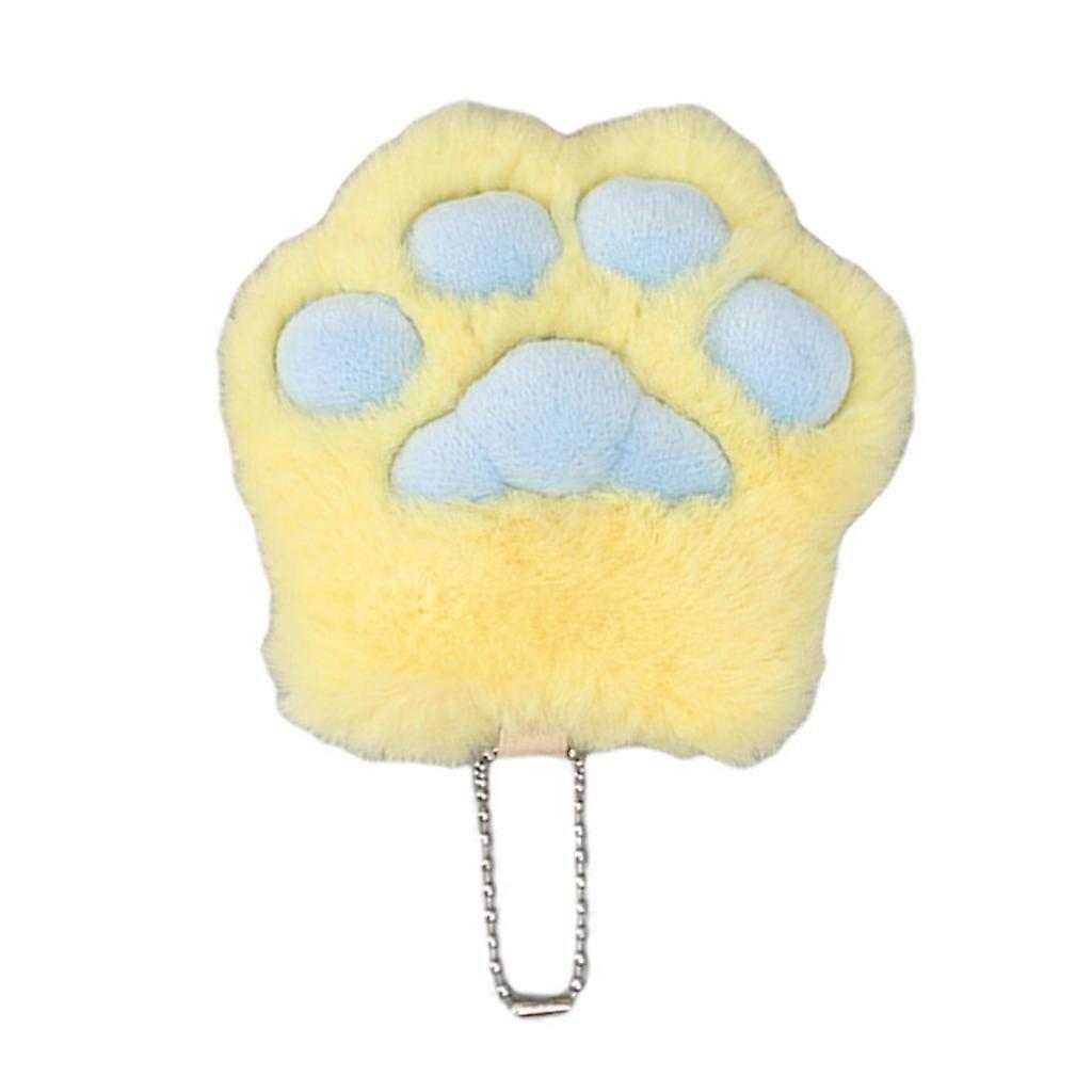 Handmade Plush Cat Claw Charm Keychains Women Car Keyring Ornament Keys Holder