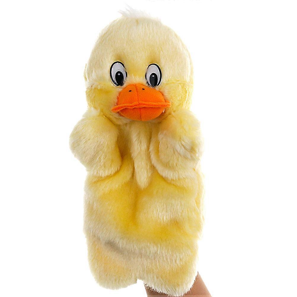 Duck Toy Plush Hand Puppet Story Telling Prop Role Play Accessory Party Favor for Little Girls