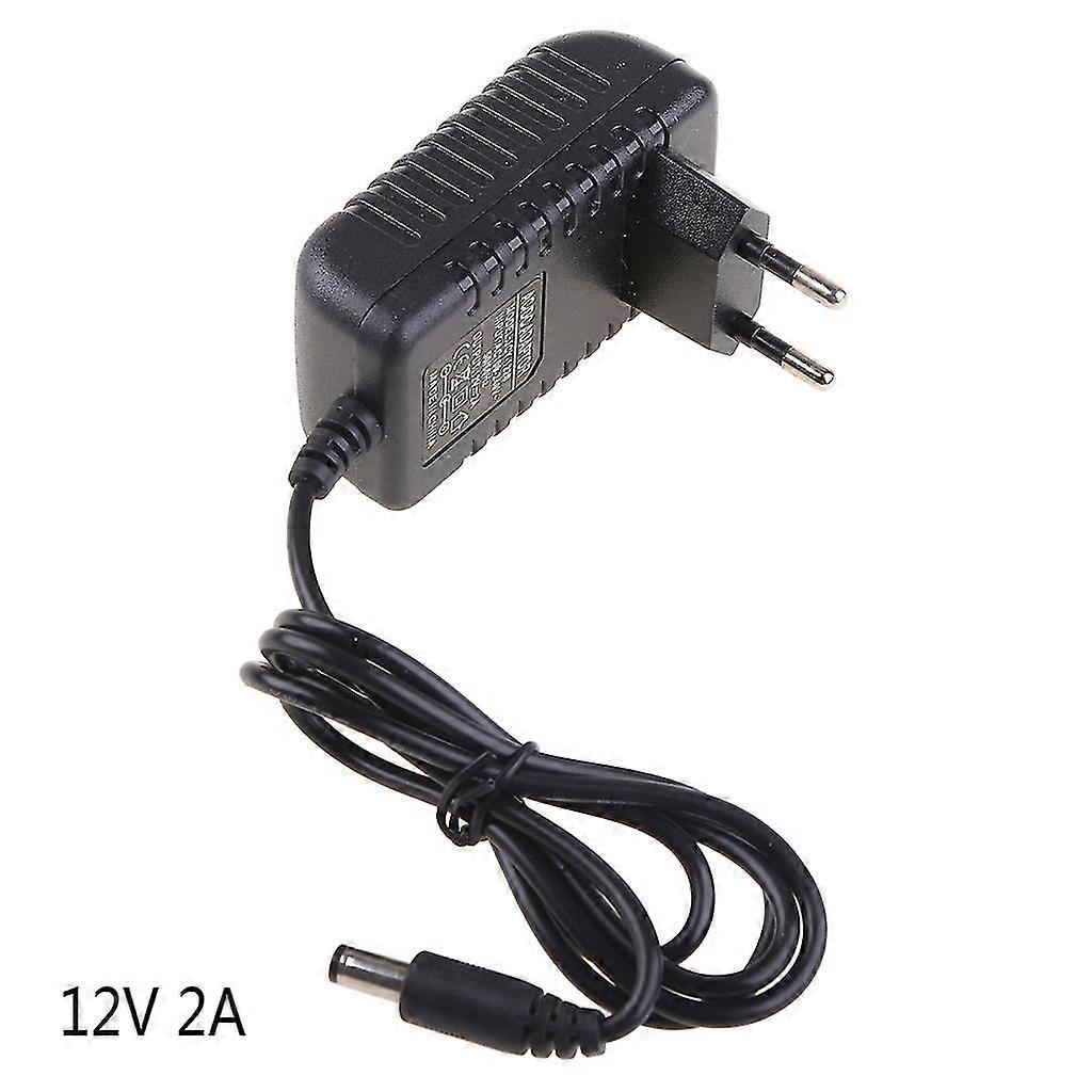 12v 2a Ac Converter Adapter Dc 5.5*2.1mm+4.0*1.7mm Power Supply Cable Eu Plug