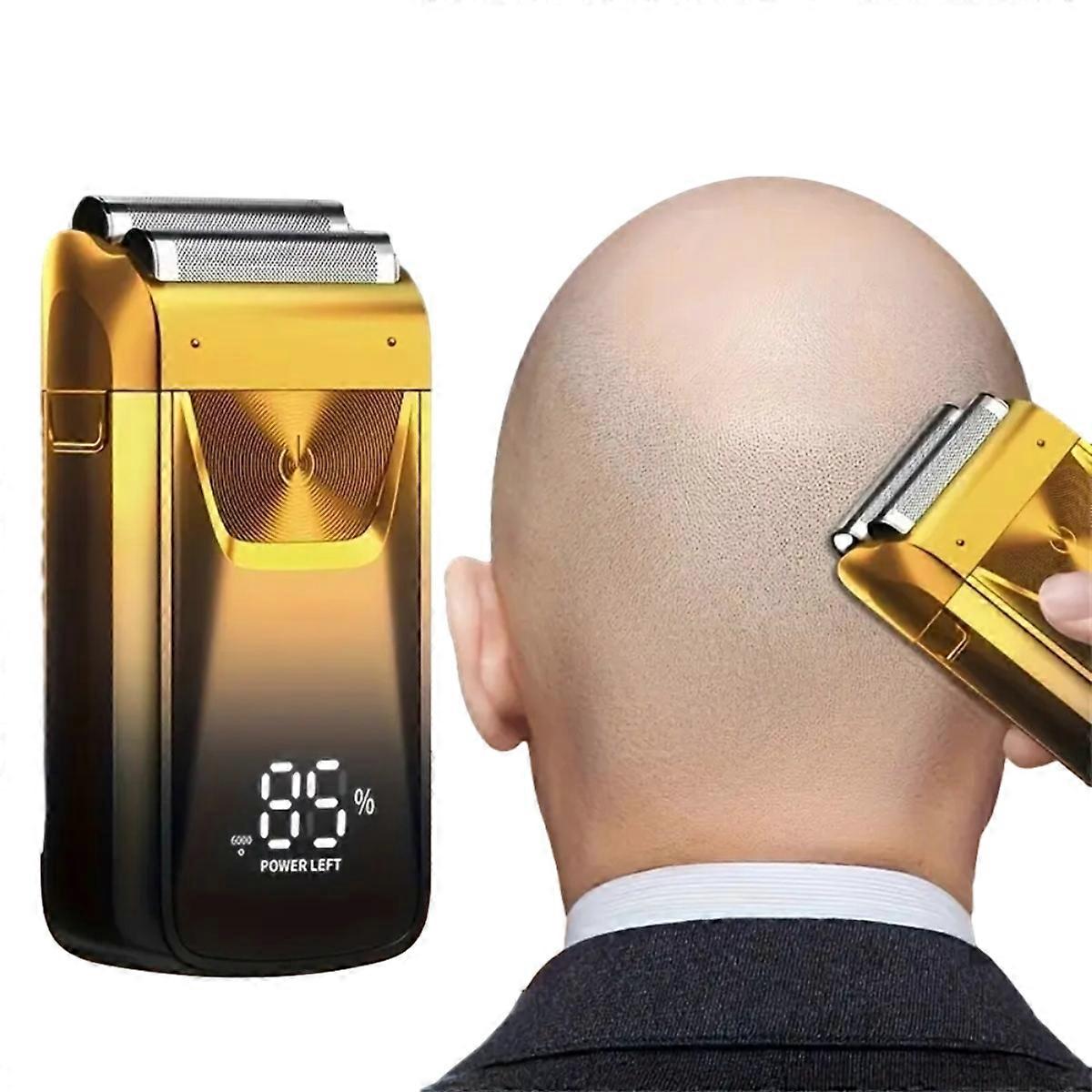 Electric Foil And Bald Shavers 2 In 1 Double Shaver For Men Blade And Popup Beard Trimmer