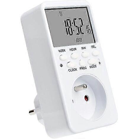 Digital Programmable Outlet, Weekly Electrical Outlet Scheduler With 20 Programs, 24h Outlet Timer With Lcd Display