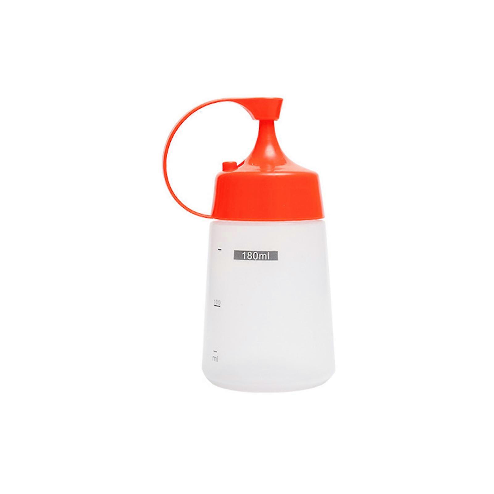 Practical Leakproof Squeeze Bottle Clear Scale Simple Usage Plastic Condiment Bottle for Home