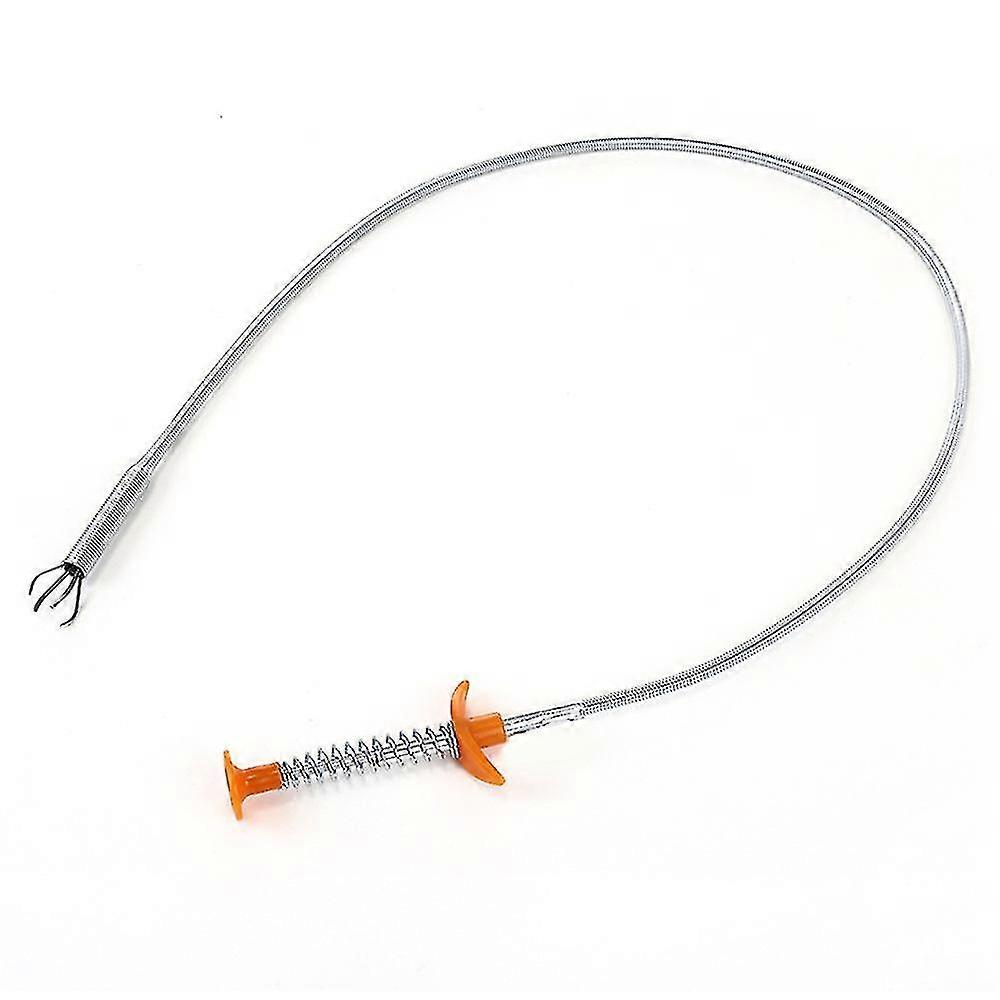 Flexible Long Reach Claw Pick Up Narrow Bend Curve Grabber Tool Spring Grip 80cm