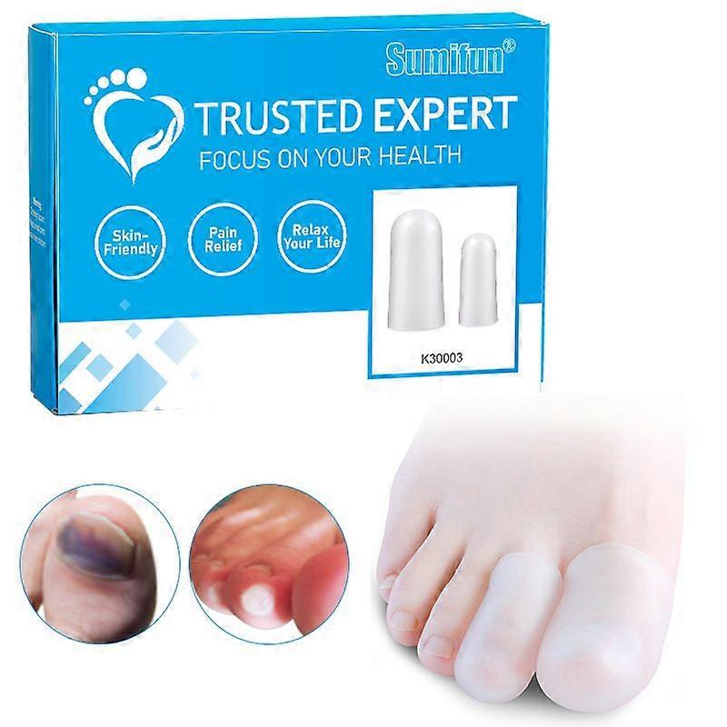 Silicone Toe Protectors,10pcs Soft Gel Toe Protectors for Men & Women-Toe Caps for Foot Pain Relief-Toe Sleeves for Ingrown Toenails, Corns, Calluses,