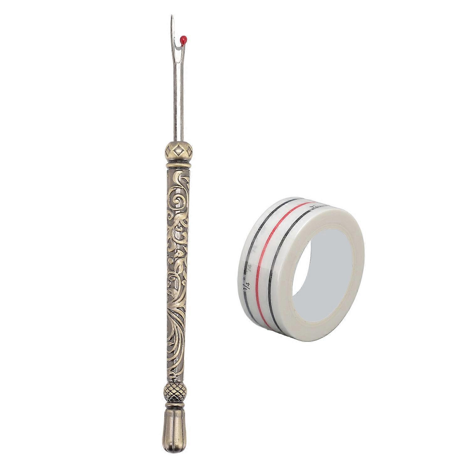Sewing Seam Remover Multipurpose Efficient Safe Thread Stitch Remover Tool with Positioning Tape for