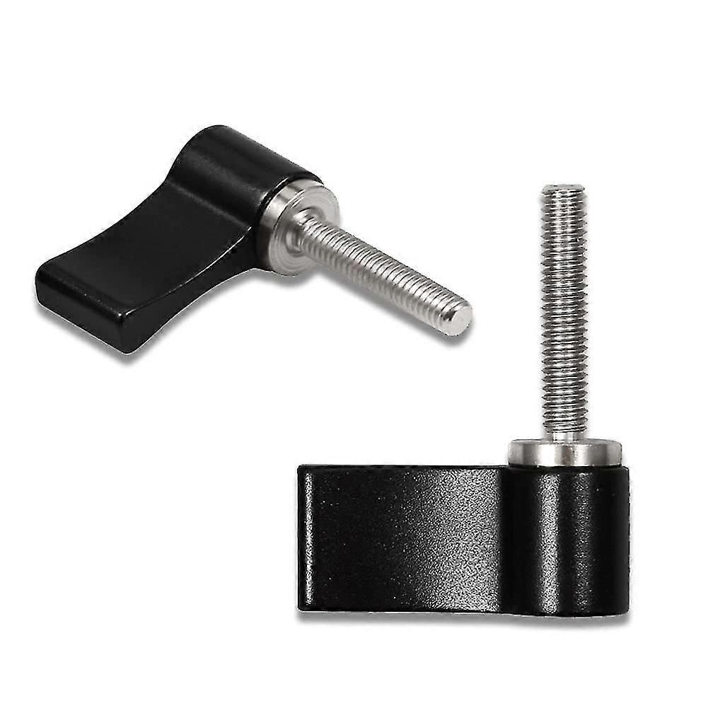 2 Pcs M4 20mm Male Threading Rotating Knob Adjustable Thumb Lever Screw