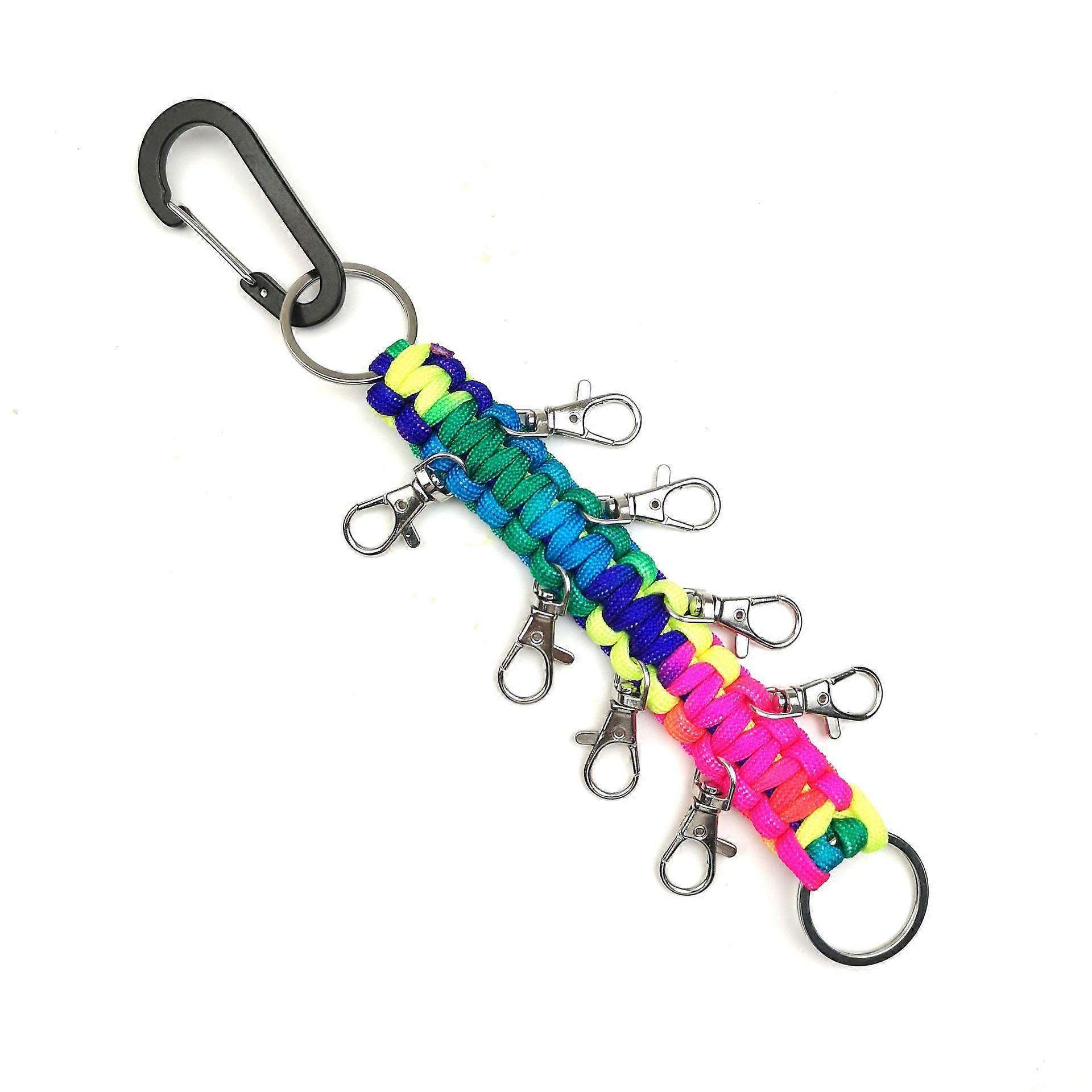 Colorful Cheer Bow Holder: Nylon & Stainless Steel Storage Hanging Chain for Cheer Bows