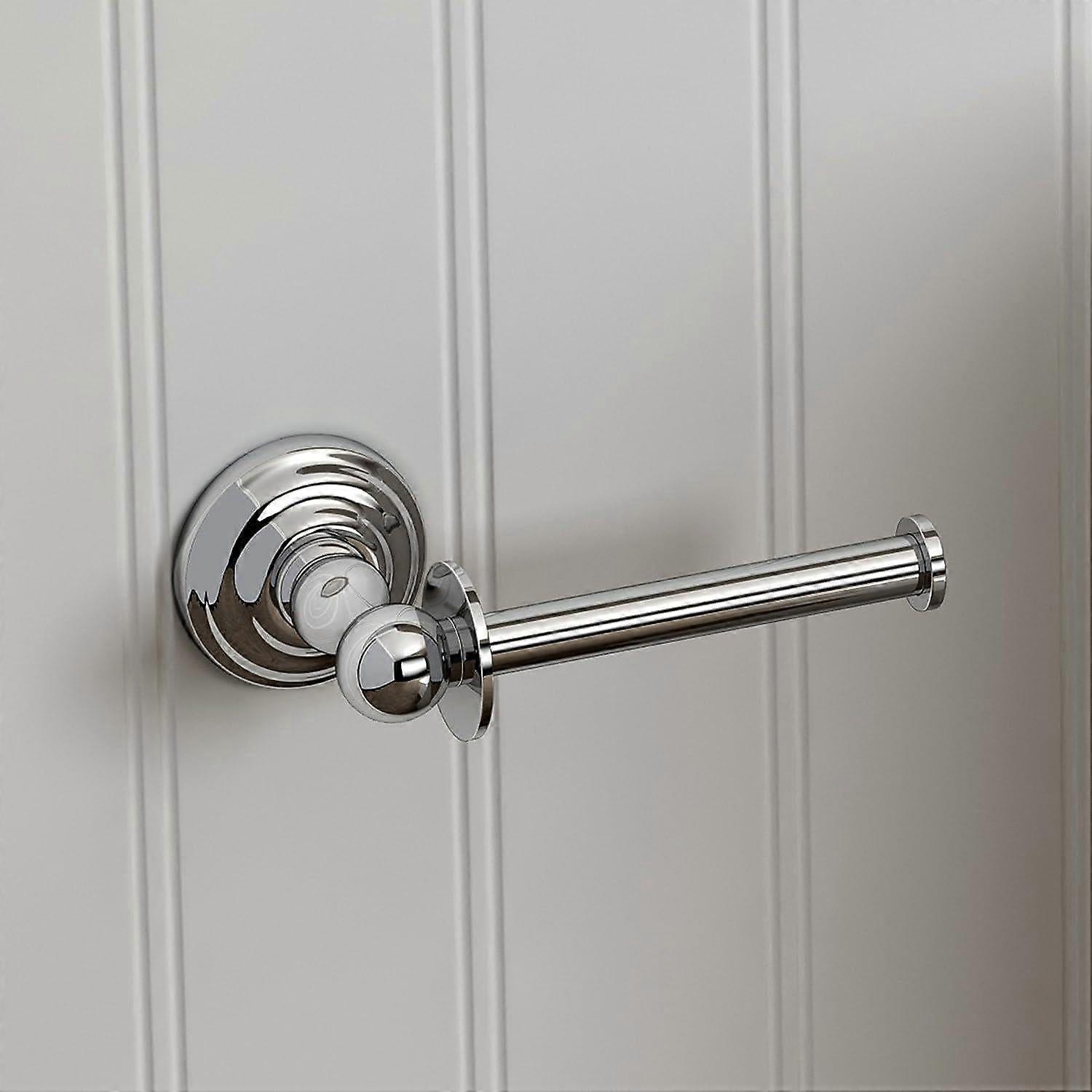 Traditional Wall Mounted Toilet Roll Holder - Chrome