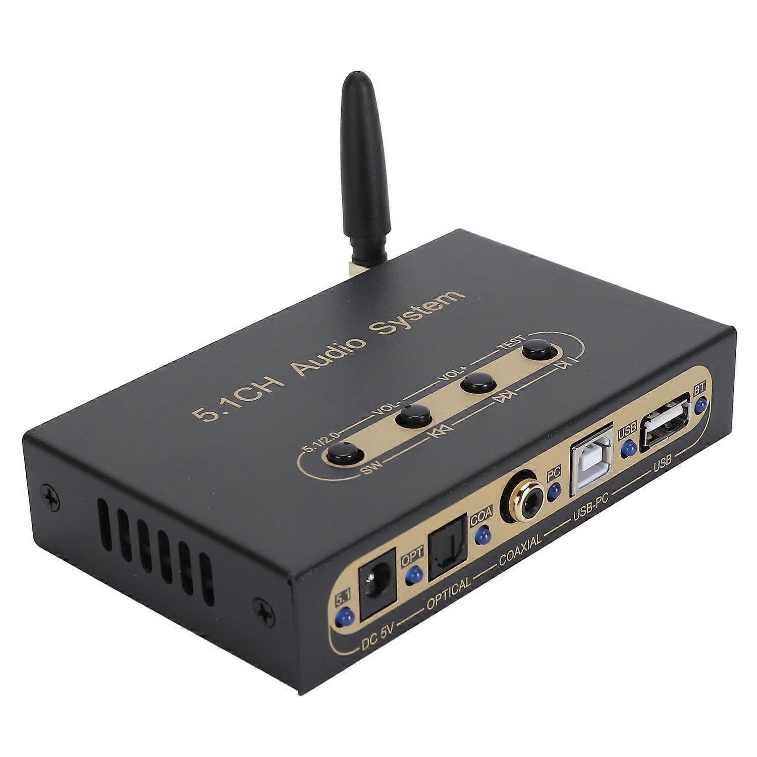 5.1CH Sound Decoder Support ARC Optical Fiber Coaxial Bluetooth Digital Sound System for DTS AC3 100
