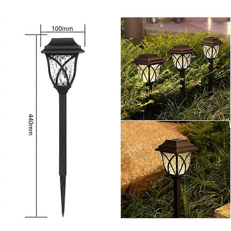 Vogue Yard Lawn Night Lamp Lawn Light Pathway Lights Solar Powered Waterproof LED Landscape Decor Courtyard Garden