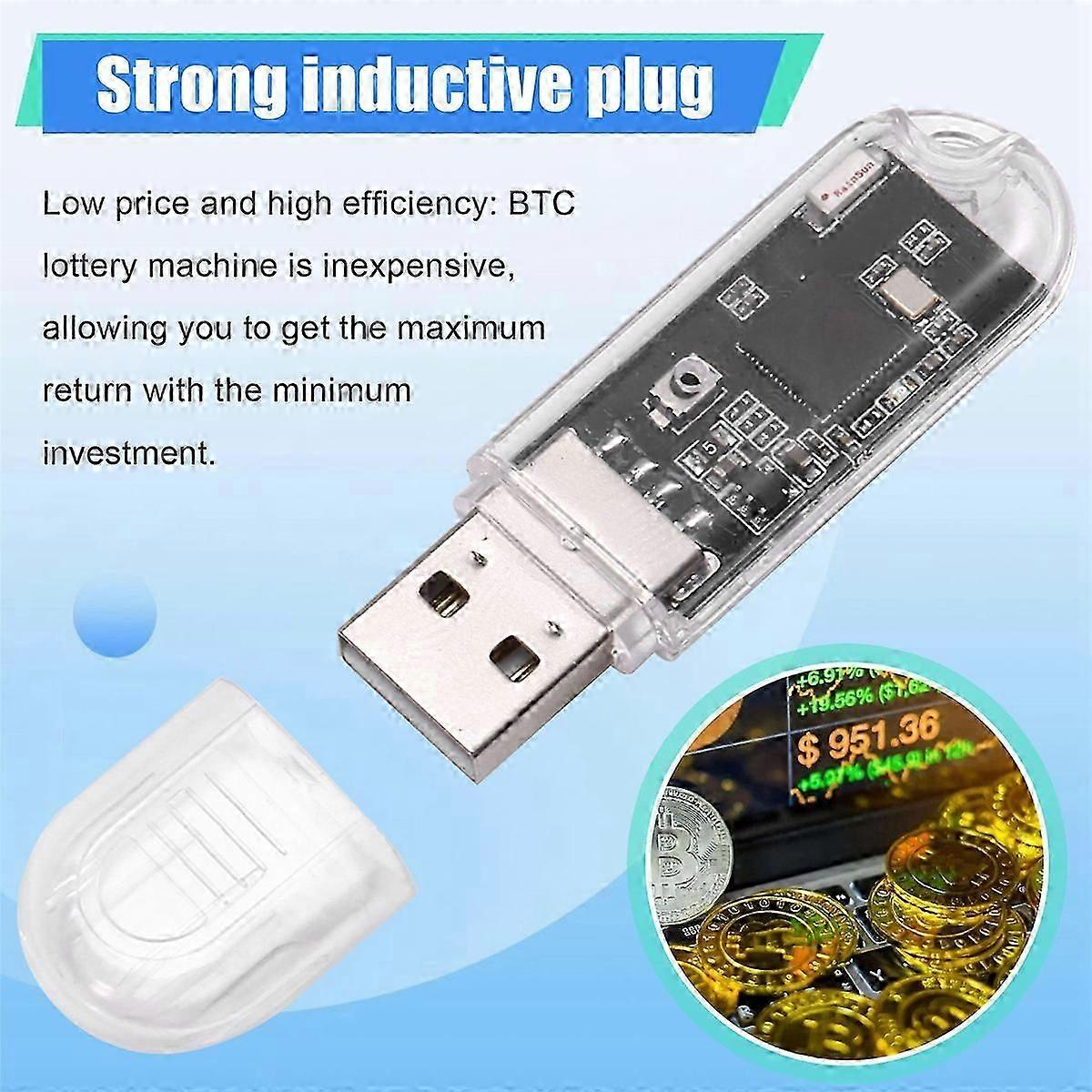 3PCS USB Miner BTC Miner 45-50KH/S Solo Lottery Miner Bitcoin Mini Miner  Asic Mining