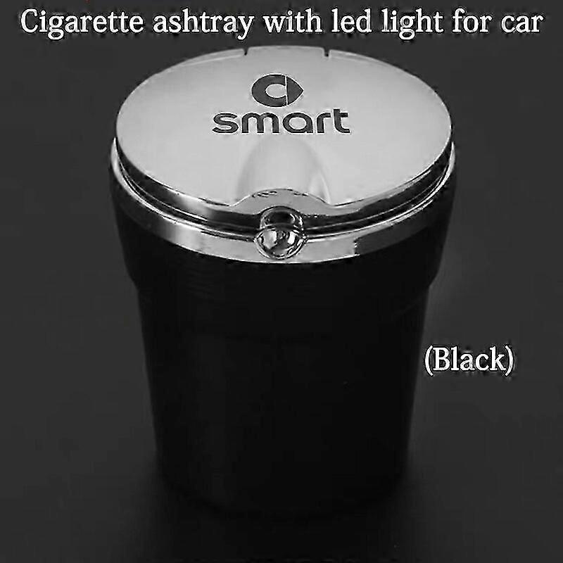 للسمارت 451 برابوس الذكية فورتو 453 فورفور ليد منفضة سجائر السيارة مع غطاء الشخصية الإبداعية غطاء اكسسوارات السيارة الداخلية - منفضة سجائر السيارة