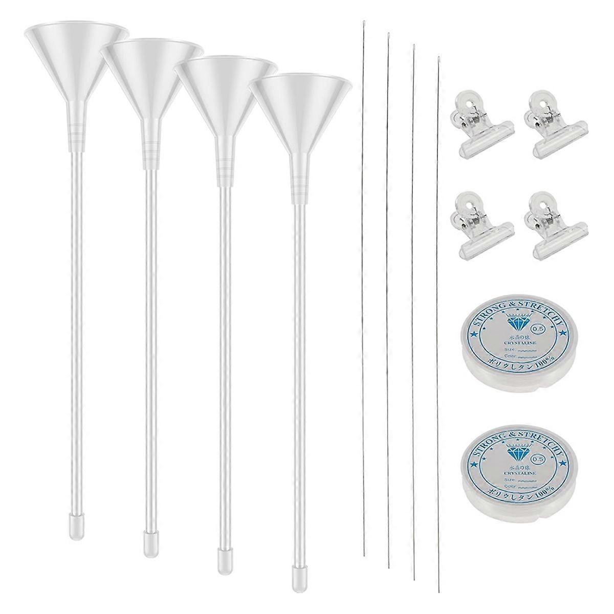 Beading Funnel for Clay Beads, Clay Beads Bracelet Making Kit, Complete Beading Funnel Kit with Bea