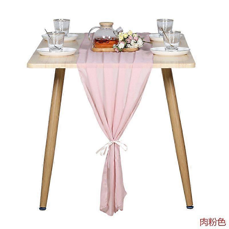 Chiffon table runner (70*300cm)  pink