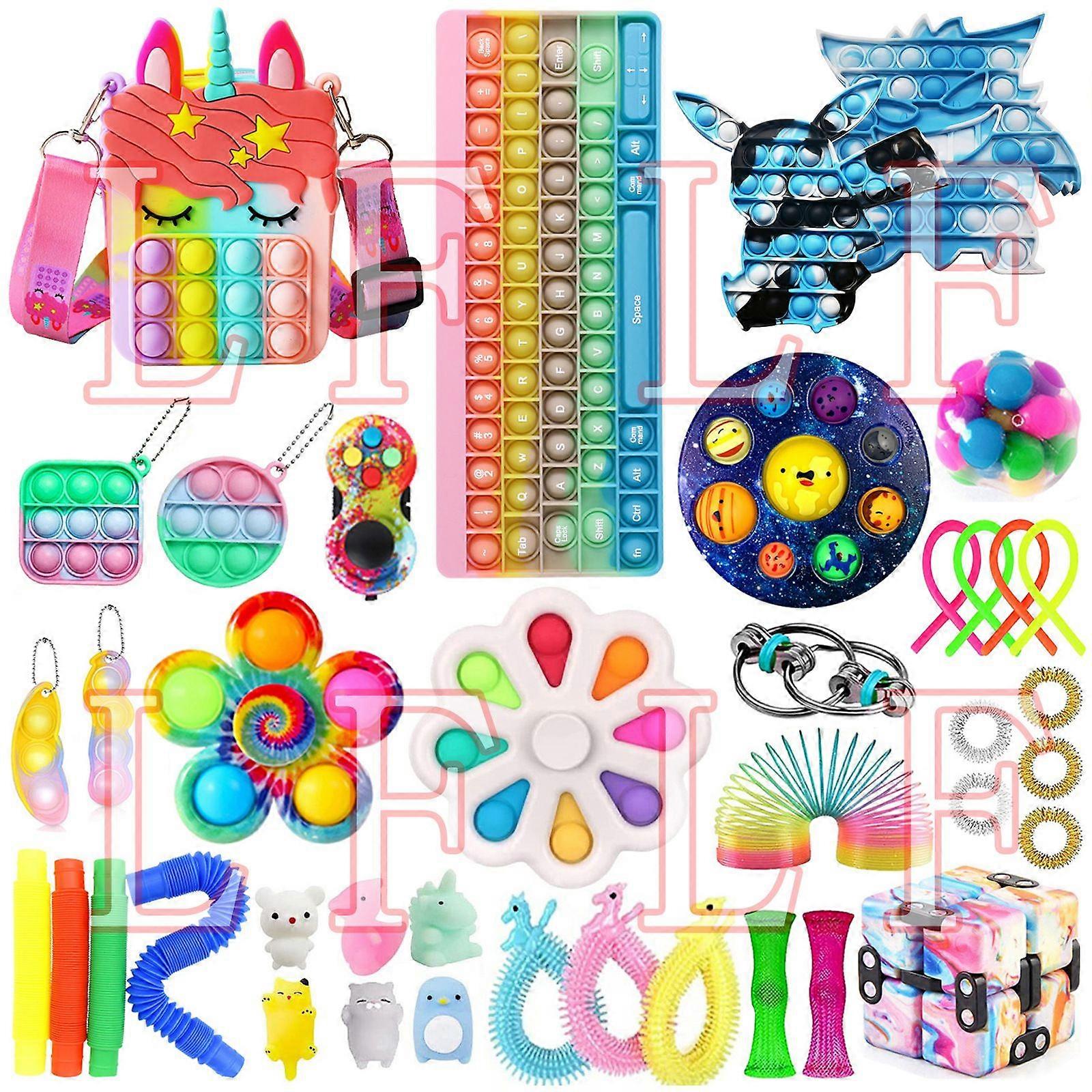 TG18762G1 # Christmas venting and stress relief toy set fidget cube knitting net SQUISHY FOXMIND