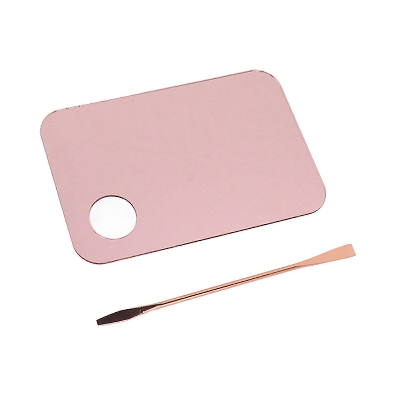 Foundation mengtray, spatel, make-up palet