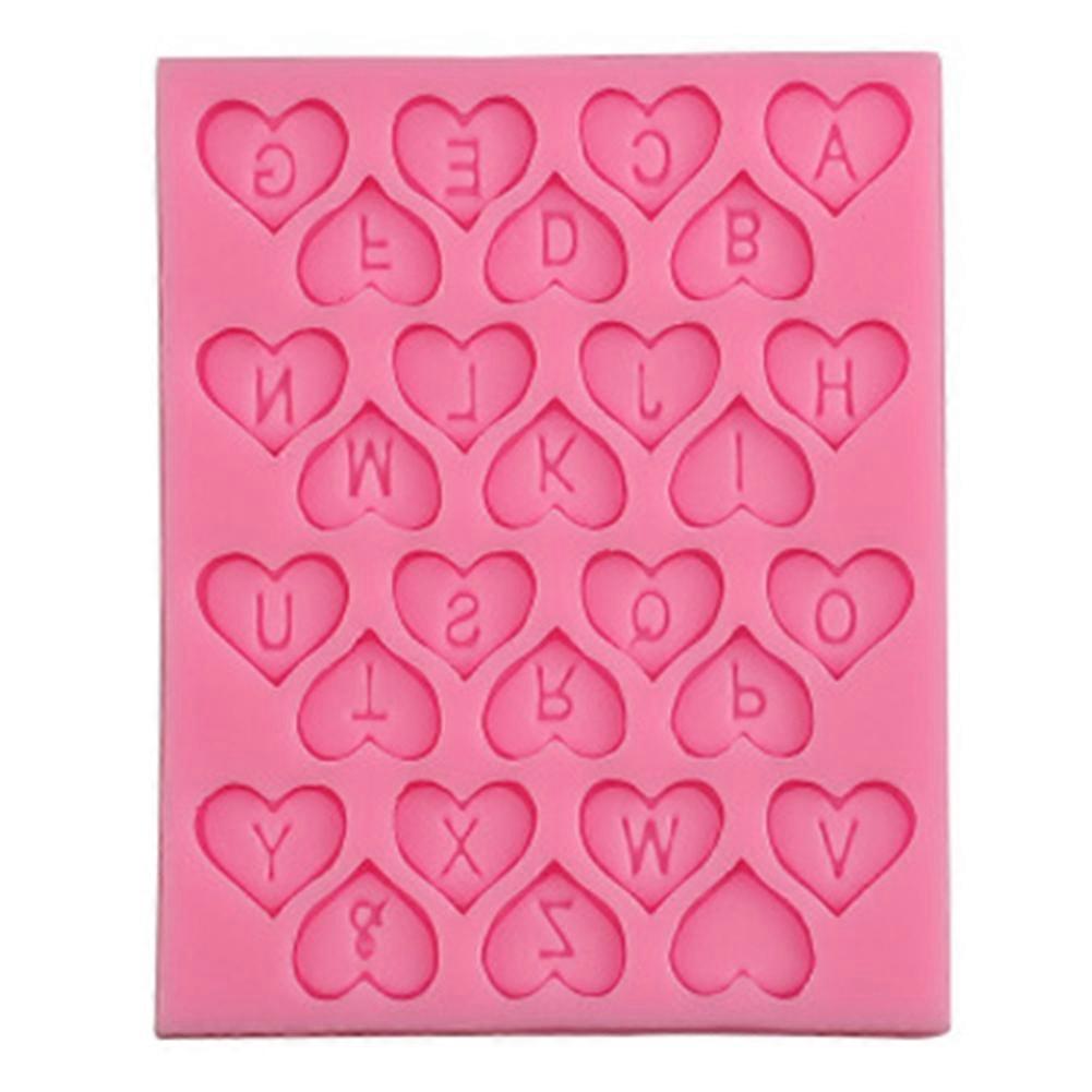 Heart Shape Cake Baking Silicone Mold for Cookies, Chocolate, and Sugar Paste - Non-Stick Bakeware 3D Design