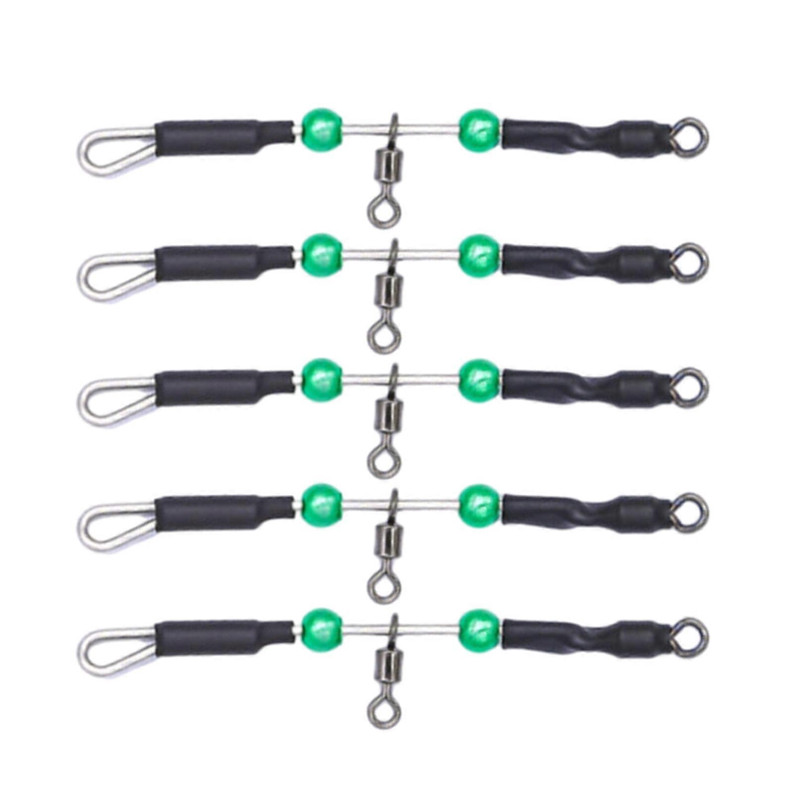 5 Pcs Portable Bearing Swivel Fishing Connector Fishing Tackle Line Connectors Multifunctional Fishing Tool Durable  M