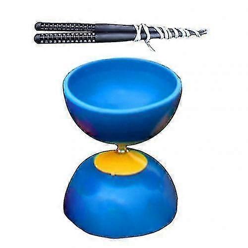 Μπλε 3 Ρουλεμάν Diabolo Metal Sticks Τσάντα-Yvan