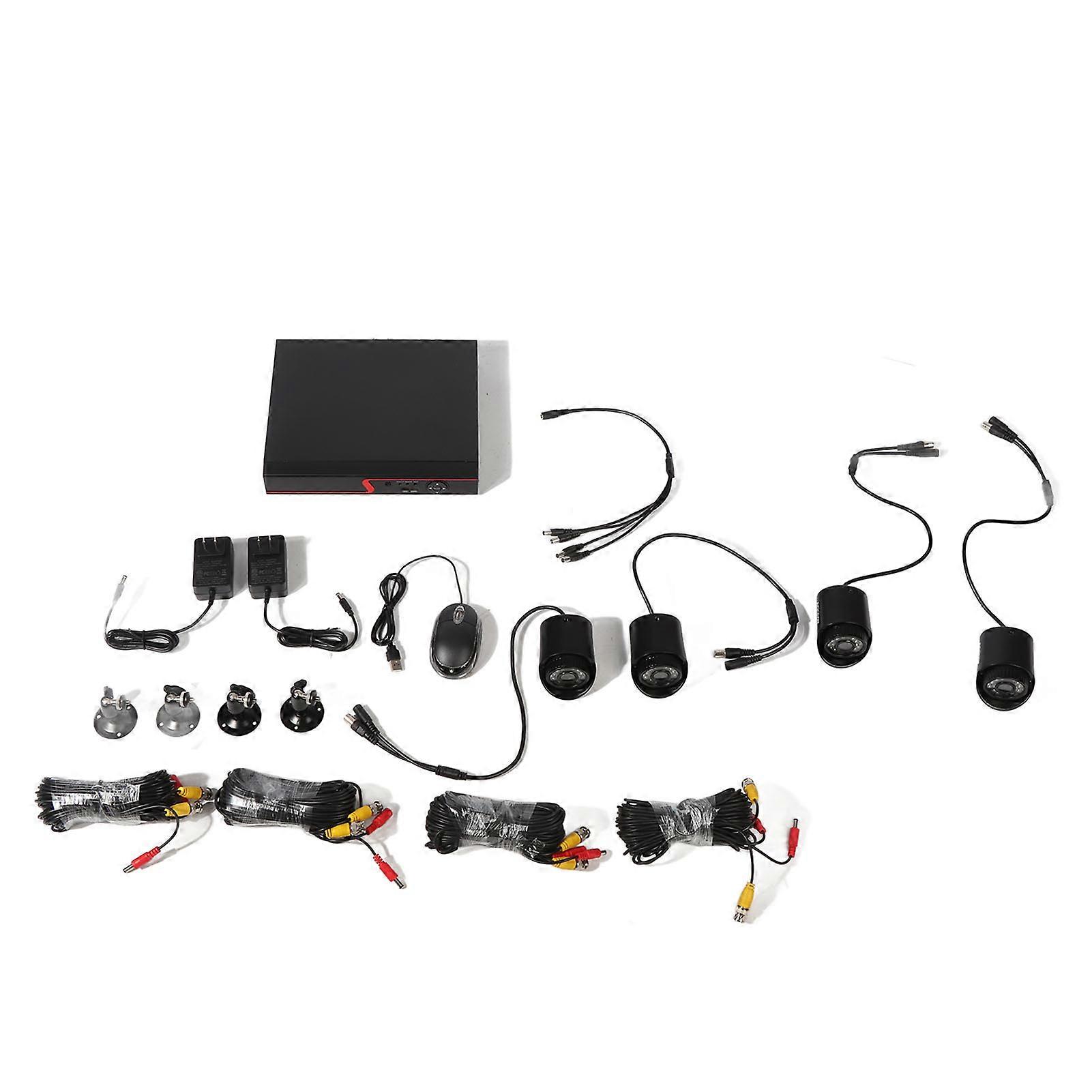 Security DVR Set Night Vision Motion Detection Security Camera 8CH Hybrid Digital Video Recorder