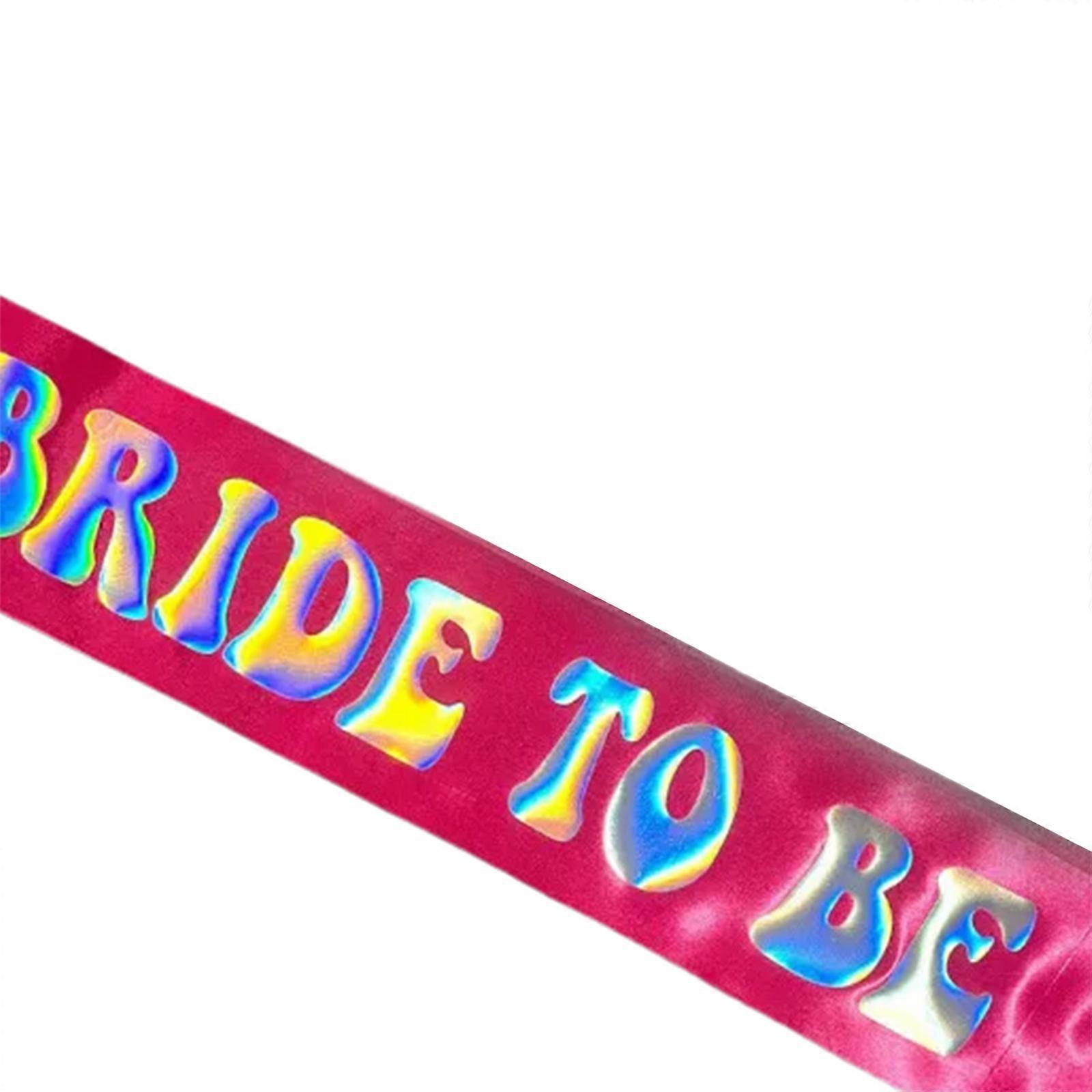 Bruids Disco Sash Bruid Uitgebreide Westerse Bruidegom Vrijgezellenfeest Kip Feest Bruid Sash Hen Party Elegant Props Rose Bruid