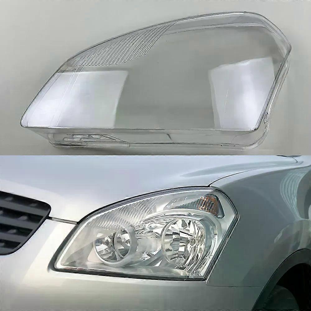 For Nissan Qashqai 2008-2015 Transparent Headlight Cover Headlamp Shell Clear Lens Plexiglass Replace Original Lampshade