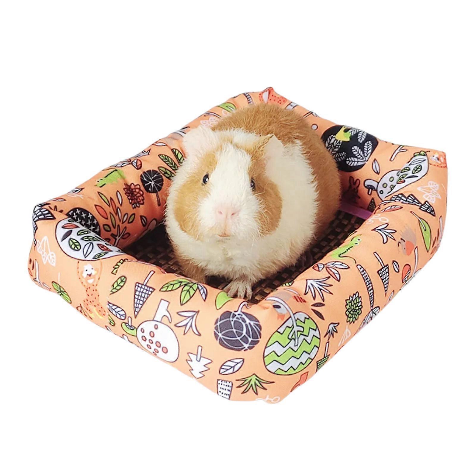Gerbil Woven Rattan Pad Soft Bed Large Pad Cushion Suitable for Soft Cushion for Hamster Mouse Cage Acessories S