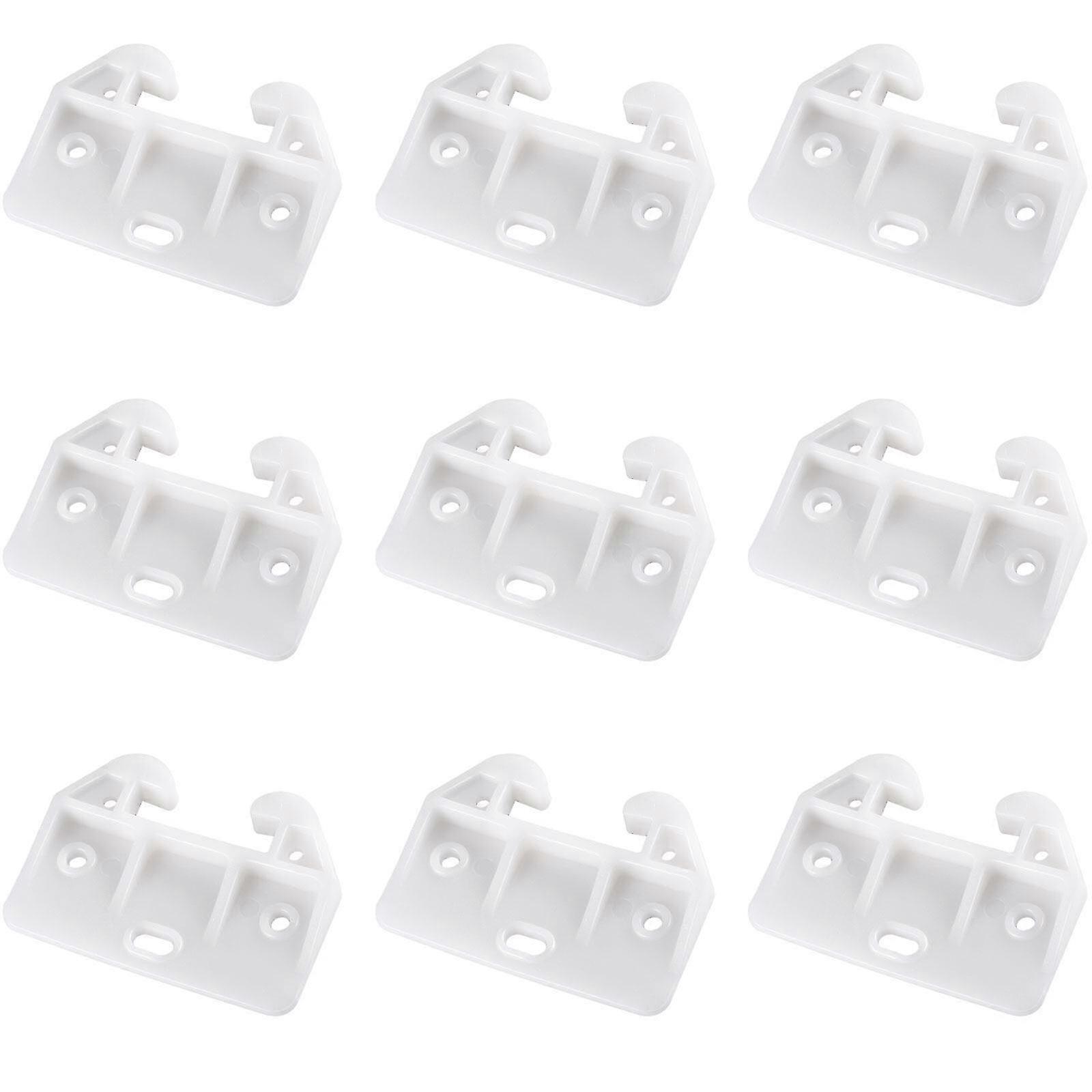10 Pieces of Plastic Drawer Slides for Dresser and Wardrobe Cupboard Drawer Replacement