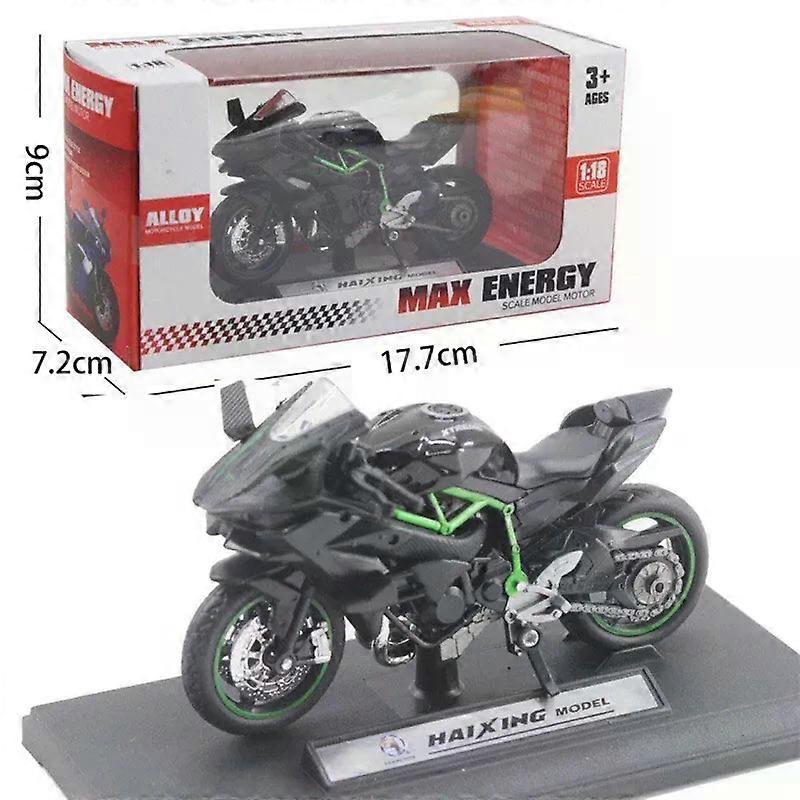 النينجا ZX-12R سبائك دراجة نارية نموذج ثابت يموت الصب لعبة مكتب ديكور مجموعة نموذج ألعاب الهدايا