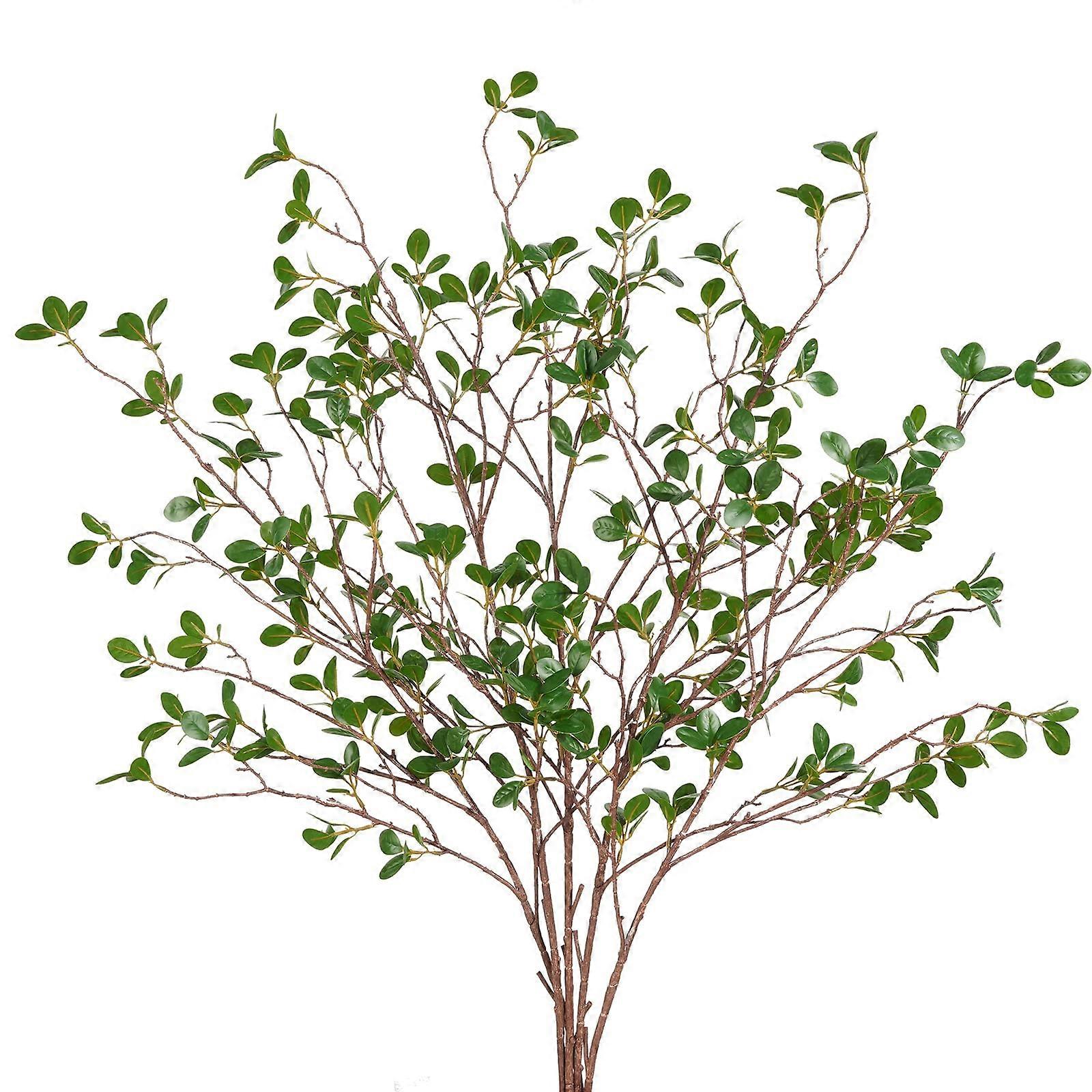 5 Pcs Artificial Ficus Branches Greenery for Home Decoration 44 Inches
