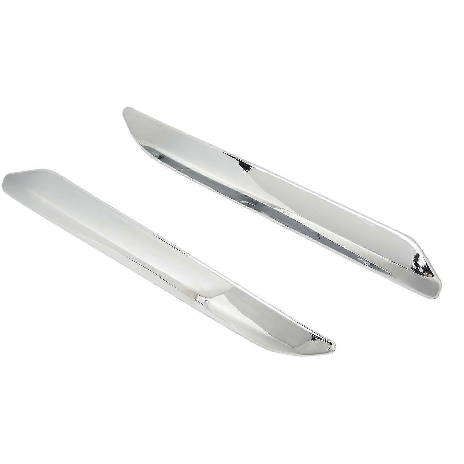 2 Pcs Chrome Silver Anti-Scratch Bumper Strips for Citroen C5 X7 (2007-2015) - Left and Right Replacement