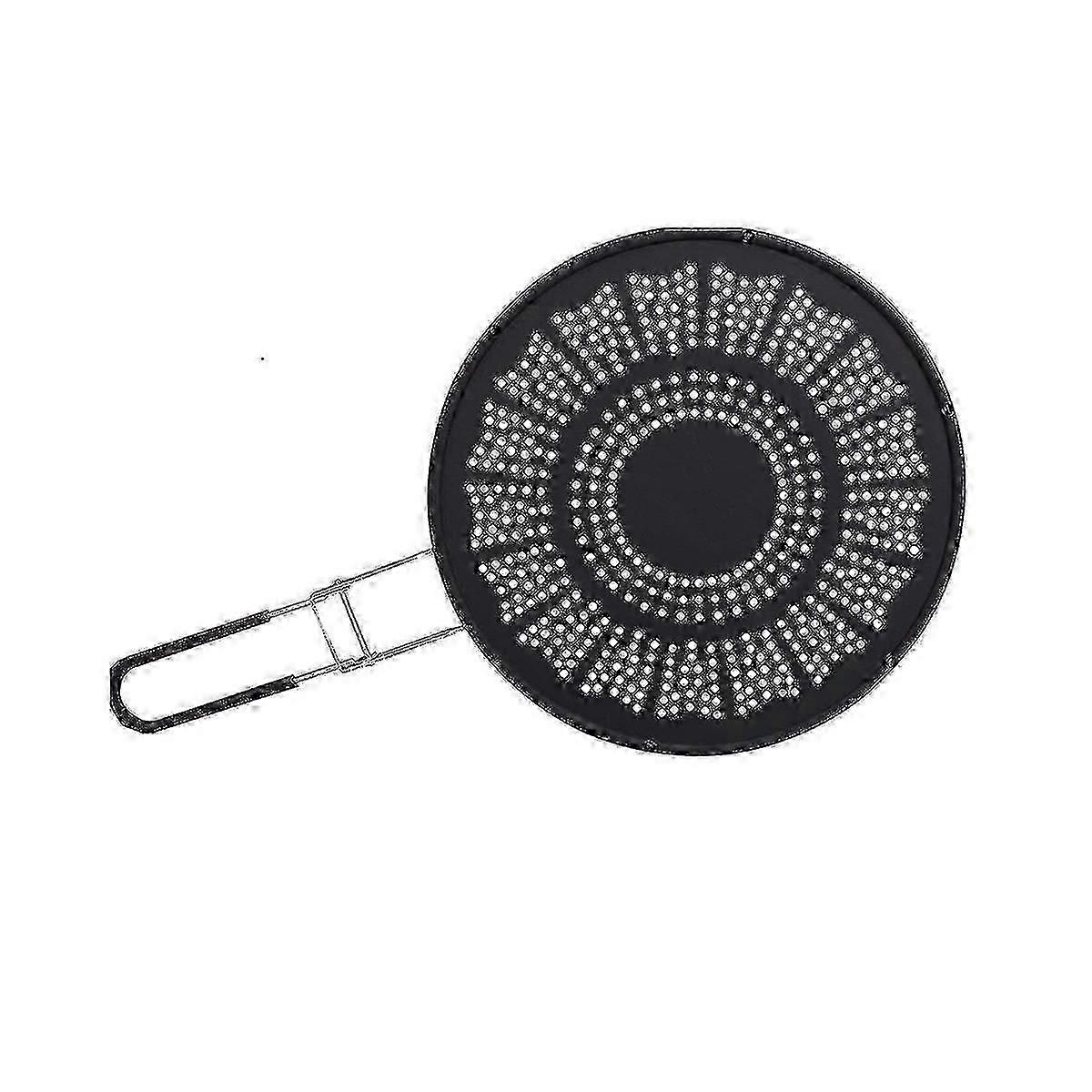 Silicone Splatter Screen-multi Use Oil And Grease Guard And Strainer With Handle For Easy Storage,b