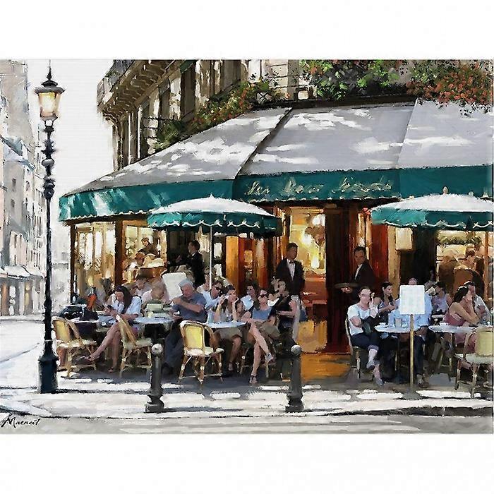 Richard Macneil Corner Cafe Canvas Print