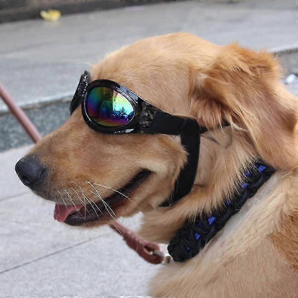 Adjustable Dog UV Glasses with Chin Strap, Pet Sunglass with Strap