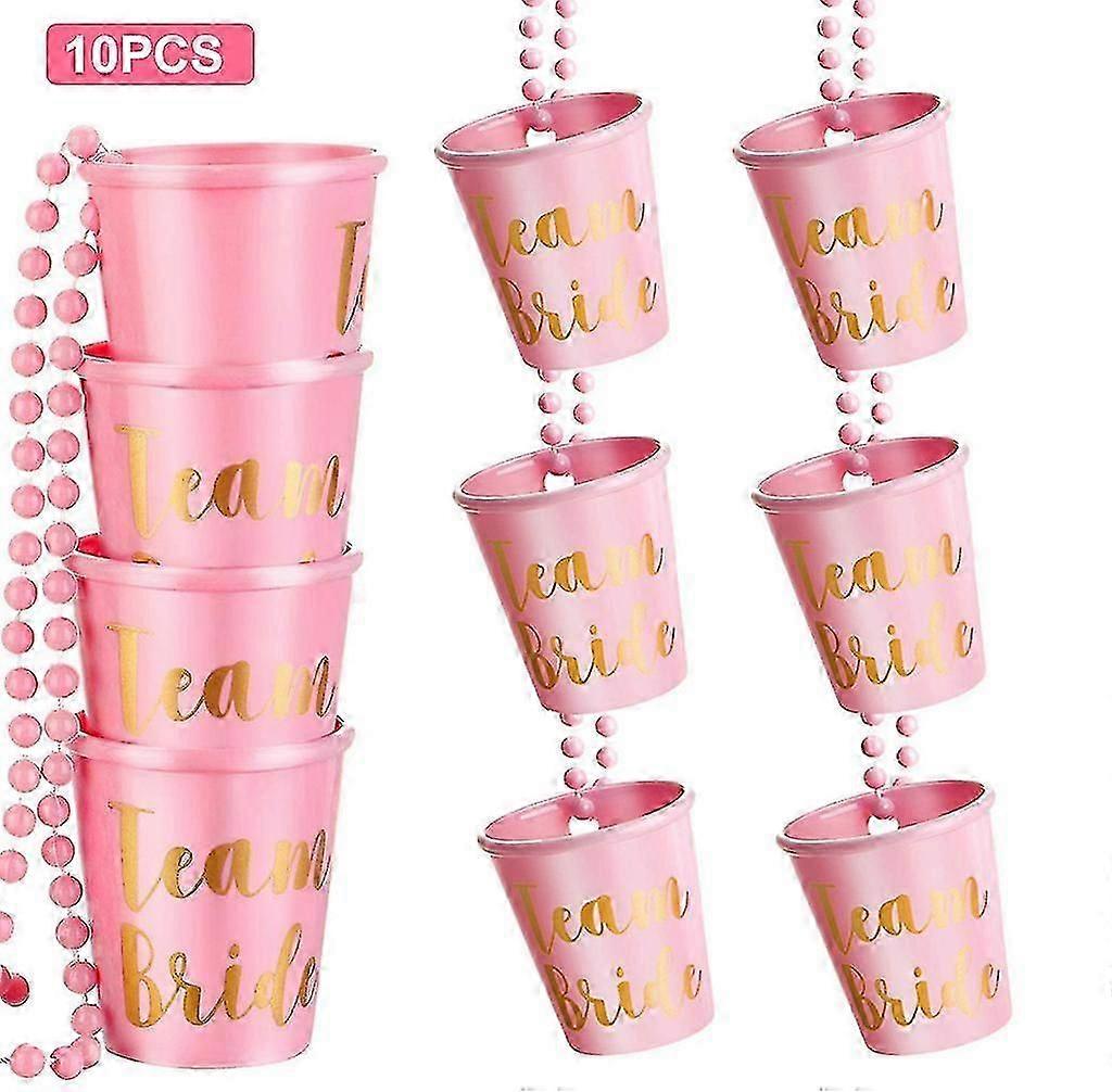 10pcs Γάμος Μπάτσελορ Πάρτι Ομάδα Νύφη να είναι μικρό DIY σφηνάκι γυάλινο κολιέ