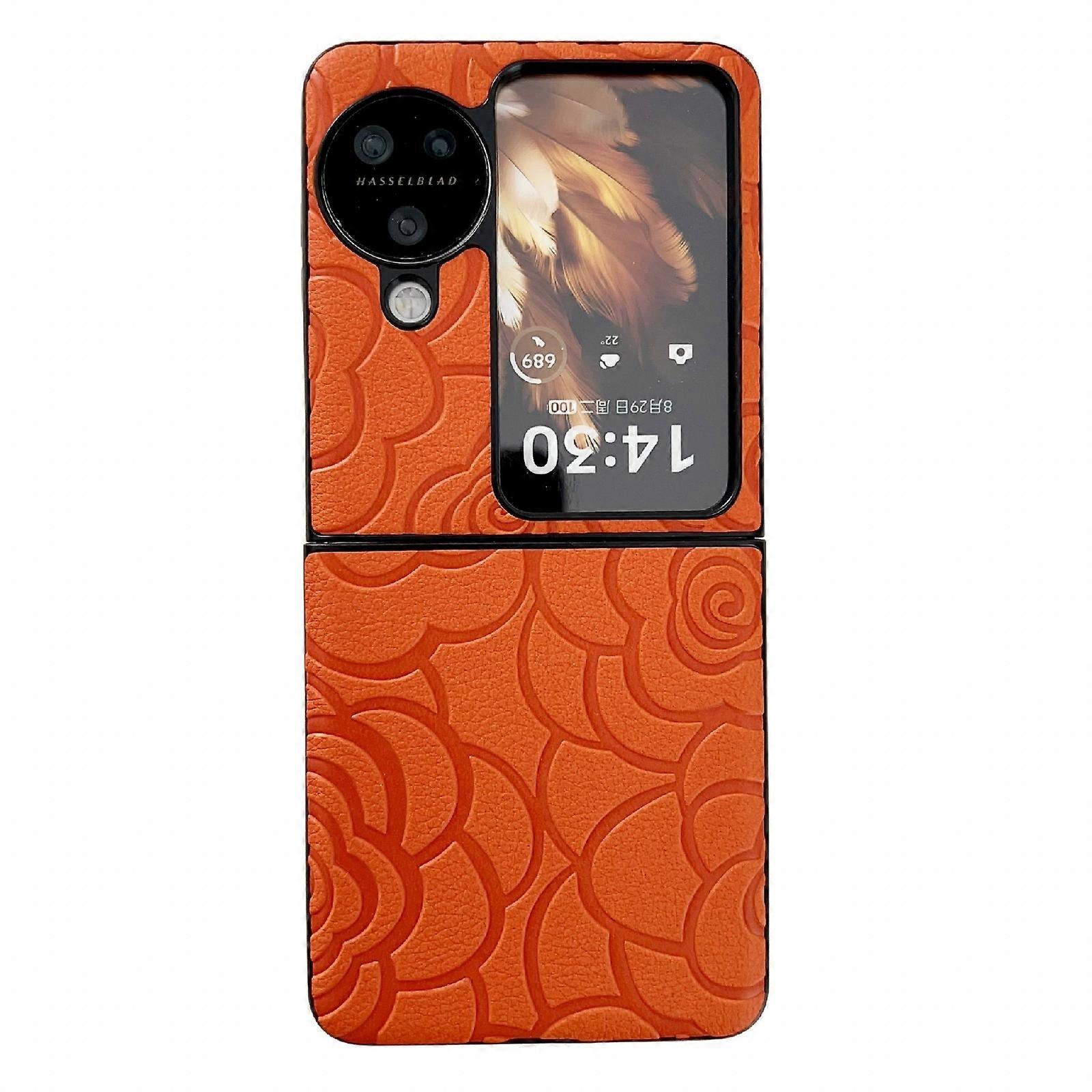 Impression Flower Pattern Protective Phone Case