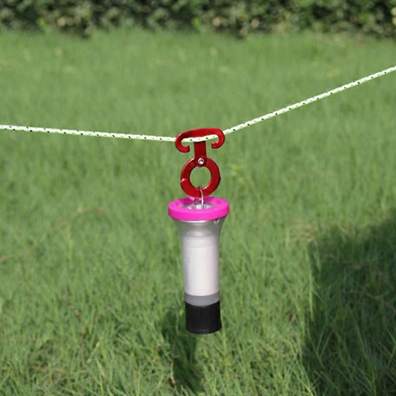 Tent Wind Rope Buckle T-Ring Hooks Hangers Hanging Lamp Aluminum Alloy for Camping Hiking