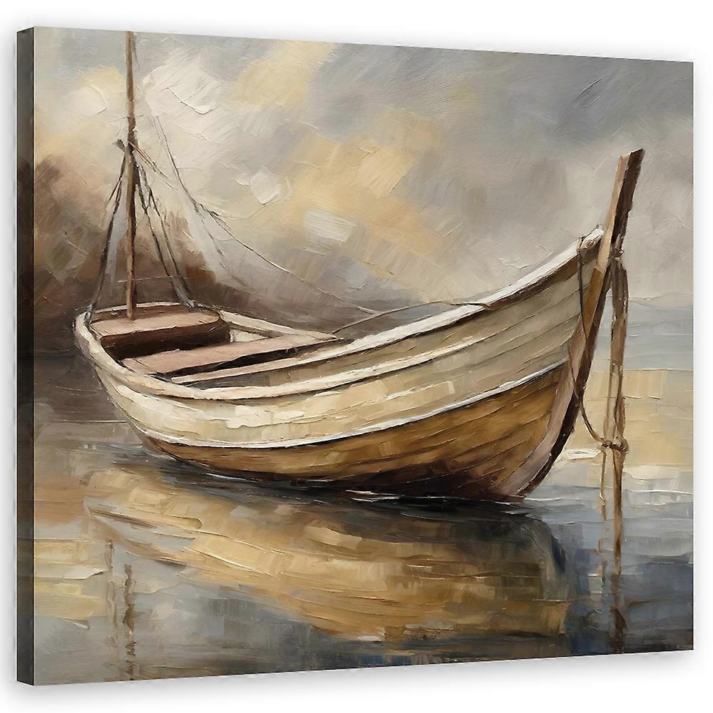 Leinwandbild, Boot See Vintage - 50x50