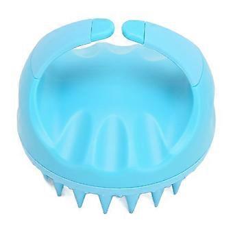 Blaue Silikon-Massage-Shampoo-Bürste für Frauen und Männer - nasses und trockenes Haar, weiches Peeling für Kopf und Kopfhaut